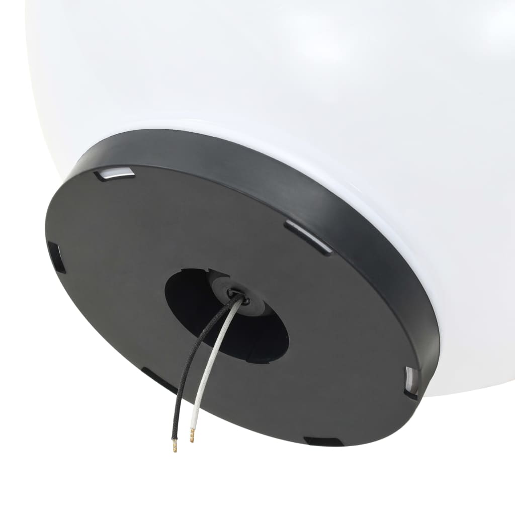 vidaXL LED Bowl Lamps 4 pcs Spherical 40 cm PMMA - White