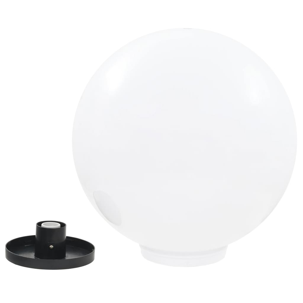 vidaXL LED Bowl Lamps 2 pcs Spherical 50 cm PMMA - White
