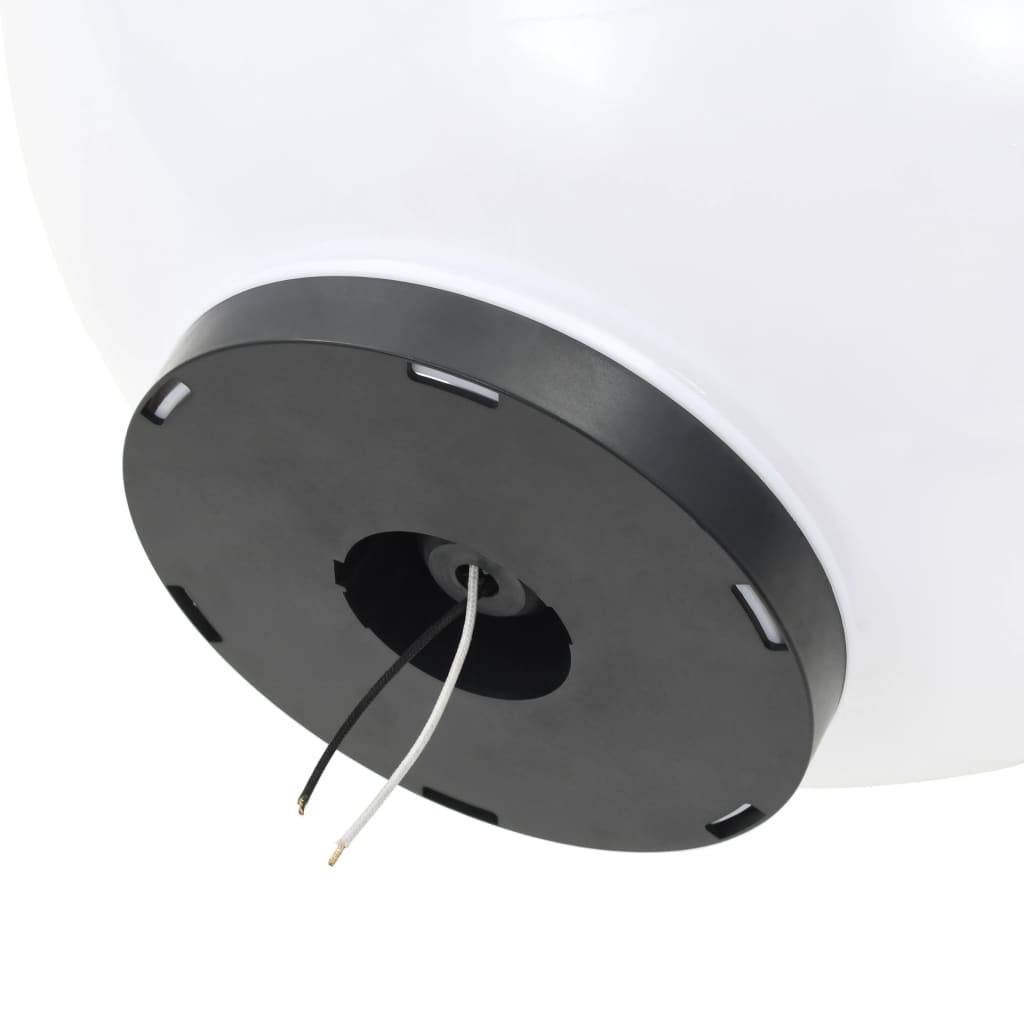 vidaXL LED Bowl Lamps 2 pcs Spherical 50 cm PMMA - White