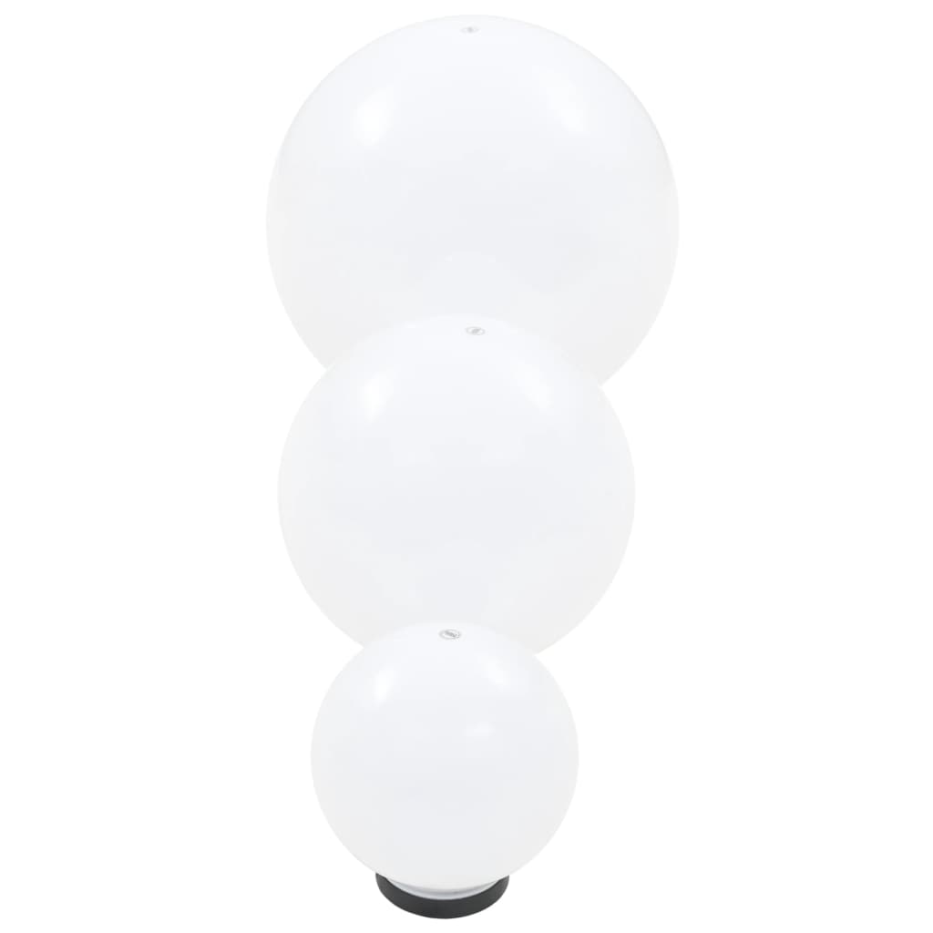 vidaXL 6 Piece LED Bowl Lamp Set Spherical 20/30/40 cm PMMA - White
