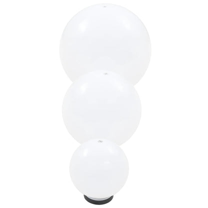 vidaXL 6 Piece LED Bowl Lamp Set Spherical 20/30/40 cm PMMA - White