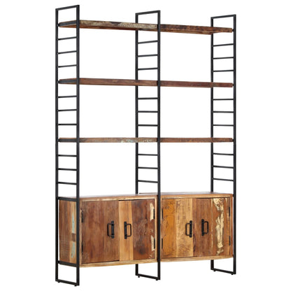 vidaXL 4-Tier Bookcase 124x30x180 cm Solid Reclaimed Wood - Brown