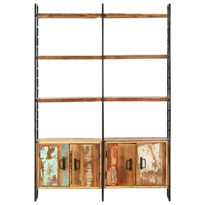 vidaXL 4-Tier Bookcase 124x30x180 cm Solid Reclaimed Wood - Brown