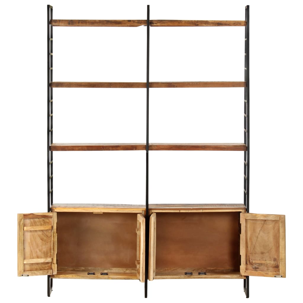 vidaXL 4-Tier Bookcase 124x30x180 cm Solid Reclaimed Wood - Brown