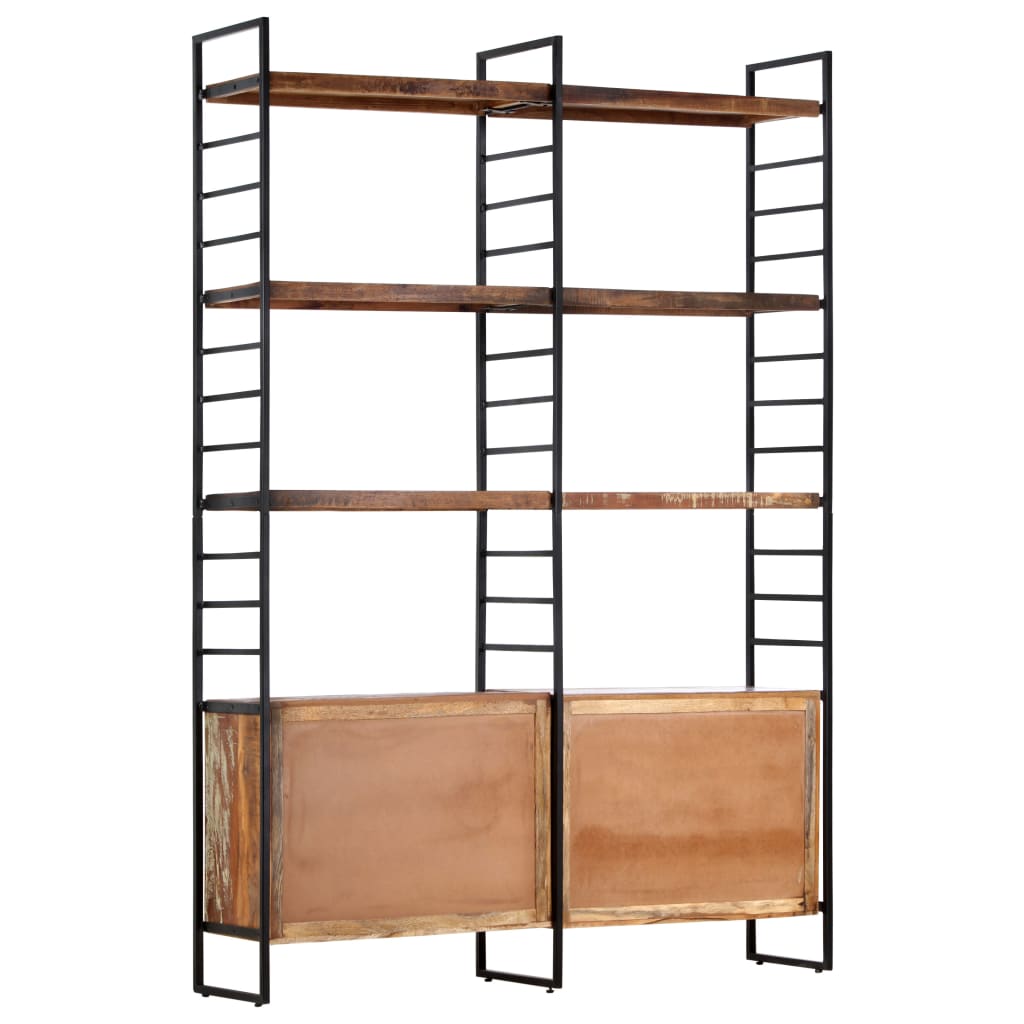 vidaXL 4-Tier Bookcase 124x30x180 cm Solid Reclaimed Wood - Brown