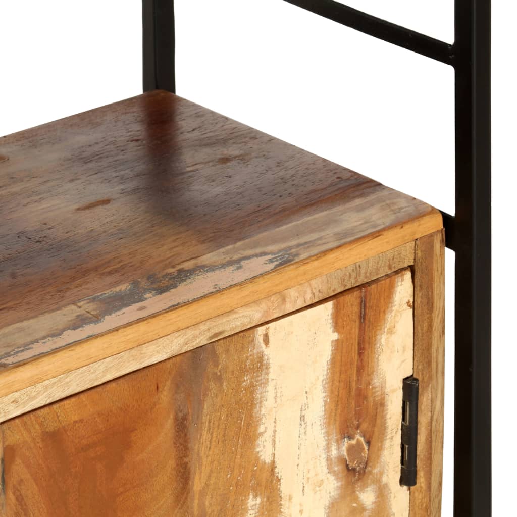 vidaXL 4-Tier Bookcase 124x30x180 cm Solid Reclaimed Wood - Brown