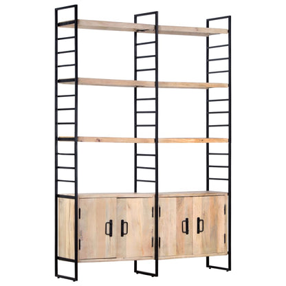 vidaXL 4-Tier Bookcase 124x30x180 cm Solid Mango Wood - Brown