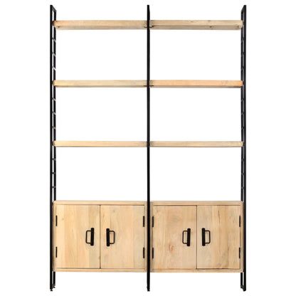 vidaXL 4-Tier Bookcase 124x30x180 cm Solid Mango Wood - Brown