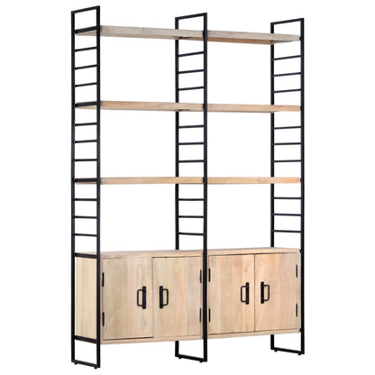 vidaXL 4-Tier Bookcase 124x30x180 cm Solid Mango Wood - Brown
