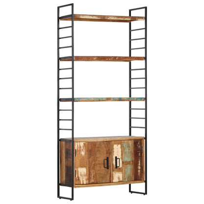 vidaXL 4-Tier Bookcase 80x30x180 cm Solid Reclaimed Wood - Brown