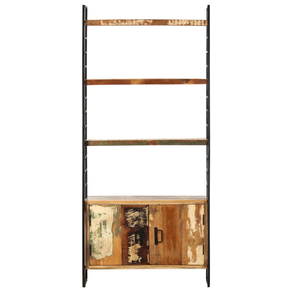 vidaXL 4-Tier Bookcase 80x30x180 cm Solid Reclaimed Wood - Brown