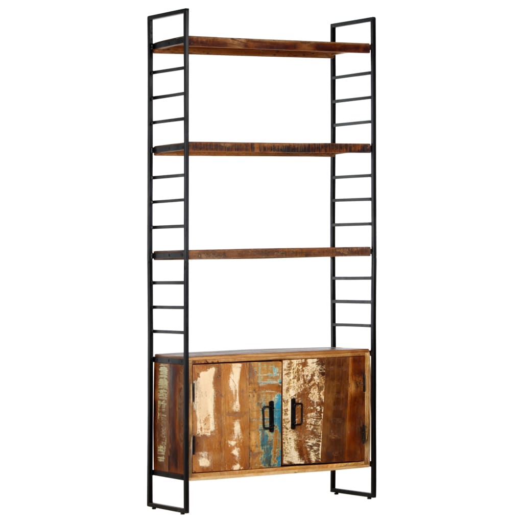 vidaXL 4-Tier Bookcase 80x30x180 cm Solid Reclaimed Wood - Brown
