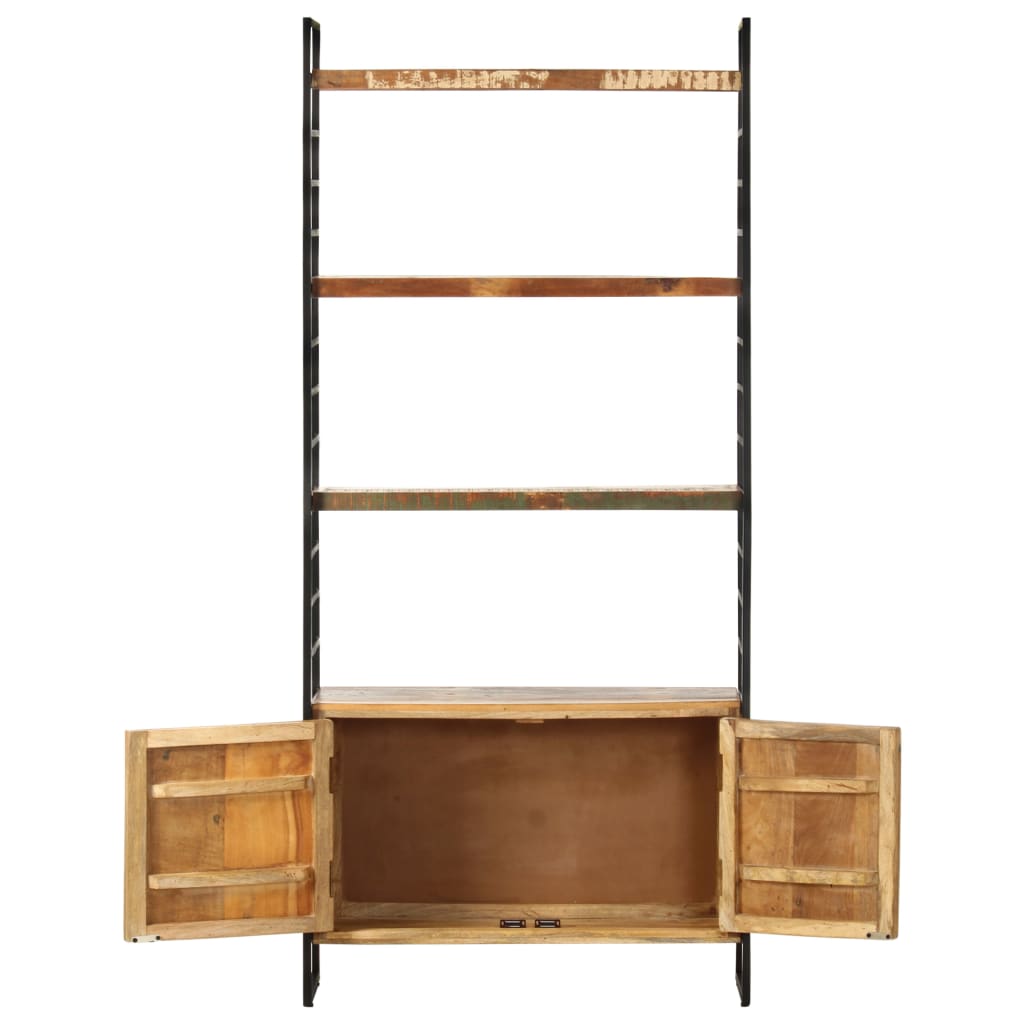 vidaXL 4-Tier Bookcase 80x30x180 cm Solid Reclaimed Wood - Brown
