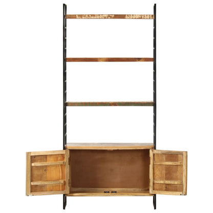 vidaXL 4-Tier Bookcase 80x30x180 cm Solid Reclaimed Wood - Brown