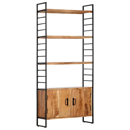 vidaXL 4-Tier Bookcase 80x30x180 cm Solid Acacia Wood - Brown