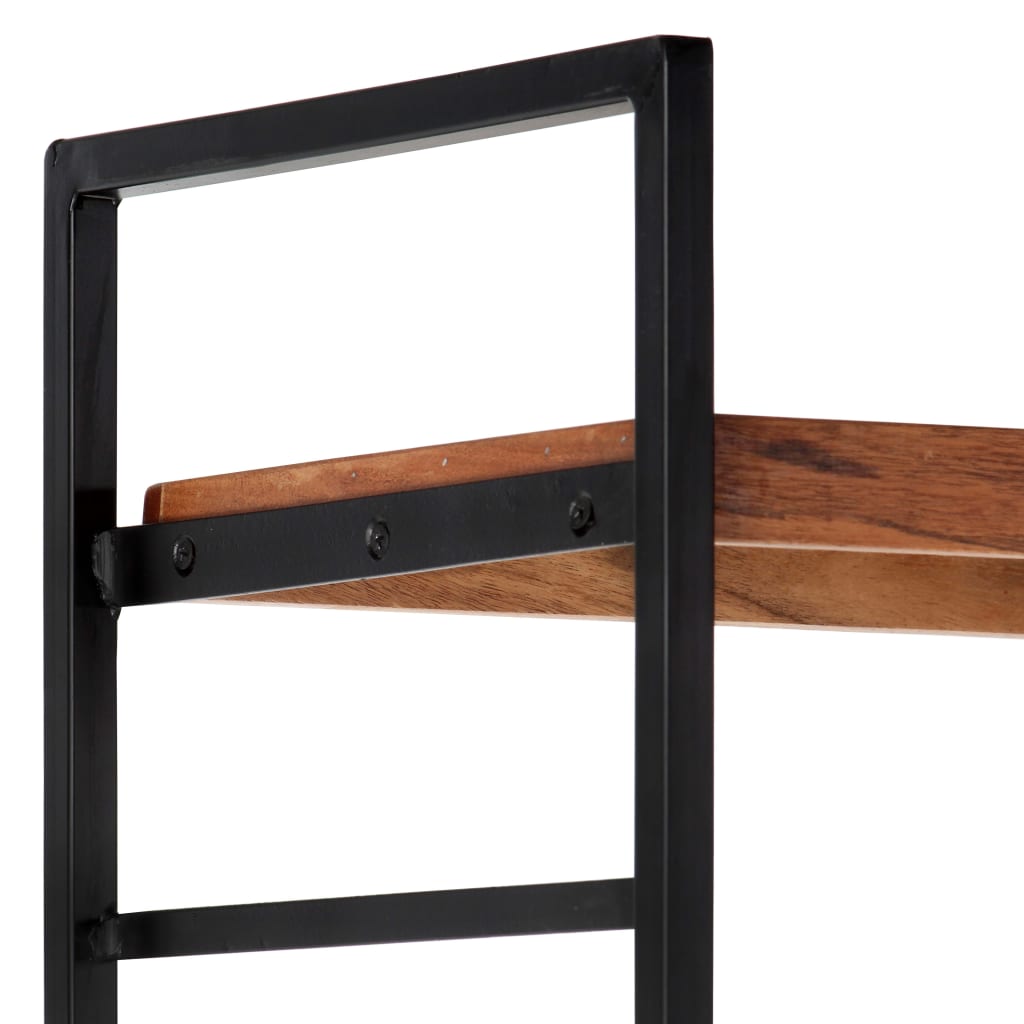 vidaXL 4-Tier Bookcase 80x30x180 cm Solid Acacia Wood - Brown