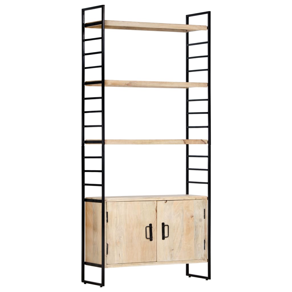 vidaXL 4-Tier Bookcase 80x30x180 cm Solid Mango Wood - Brown