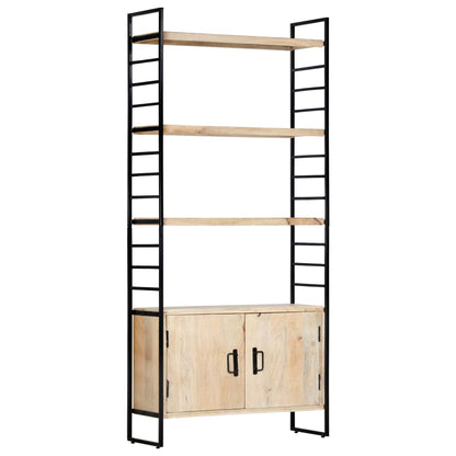 vidaXL 4-Tier Bookcase 80x30x180 cm Solid Mango Wood - Brown