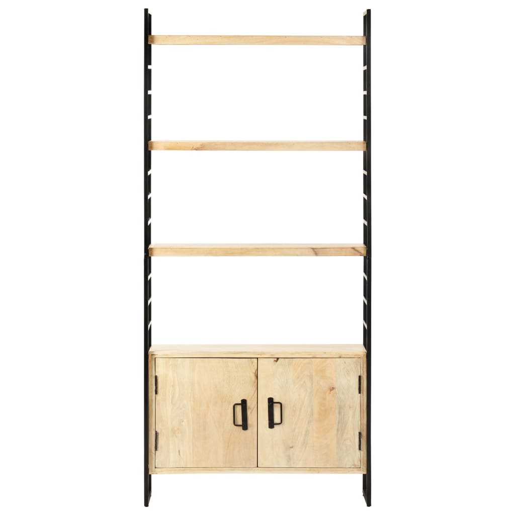 vidaXL 4-Tier Bookcase 80x30x180 cm Solid Mango Wood - Brown