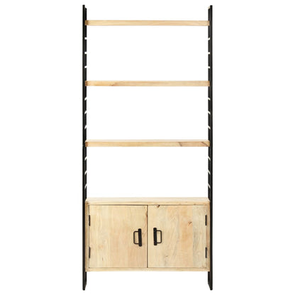 vidaXL 4-Tier Bookcase 80x30x180 cm Solid Mango Wood - Brown