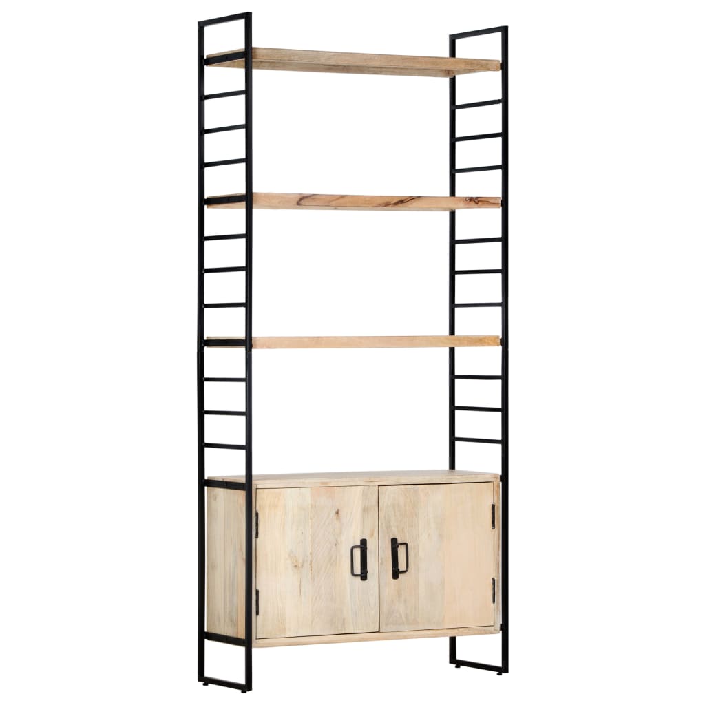 vidaXL 4-Tier Bookcase 80x30x180 cm Solid Mango Wood - Brown