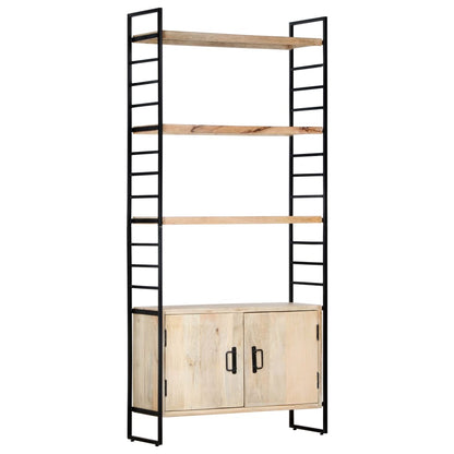 vidaXL 4-Tier Bookcase 80x30x180 cm Solid Mango Wood - Brown