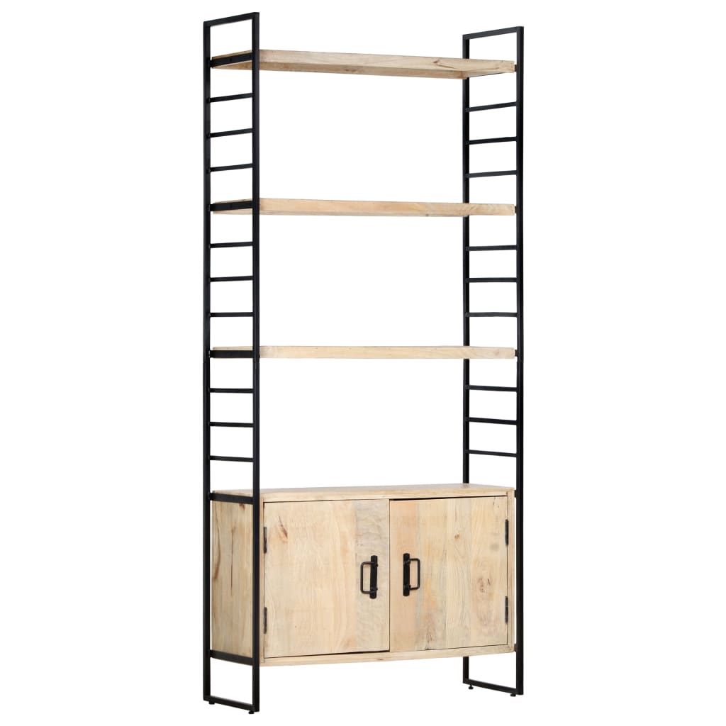 vidaXL 4-Tier Bookcase 80x30x180 cm Solid Mango Wood - Brown