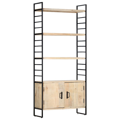 vidaXL 4-Tier Bookcase 80x30x180 cm Solid Mango Wood - Brown
