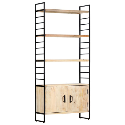 vidaXL 4-Tier Bookcase 80x30x180 cm Solid Mango Wood - Brown