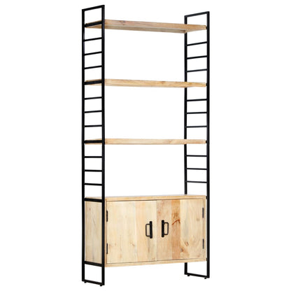 vidaXL 4-Tier Bookcase 80x30x180 cm Solid Mango Wood - Brown
