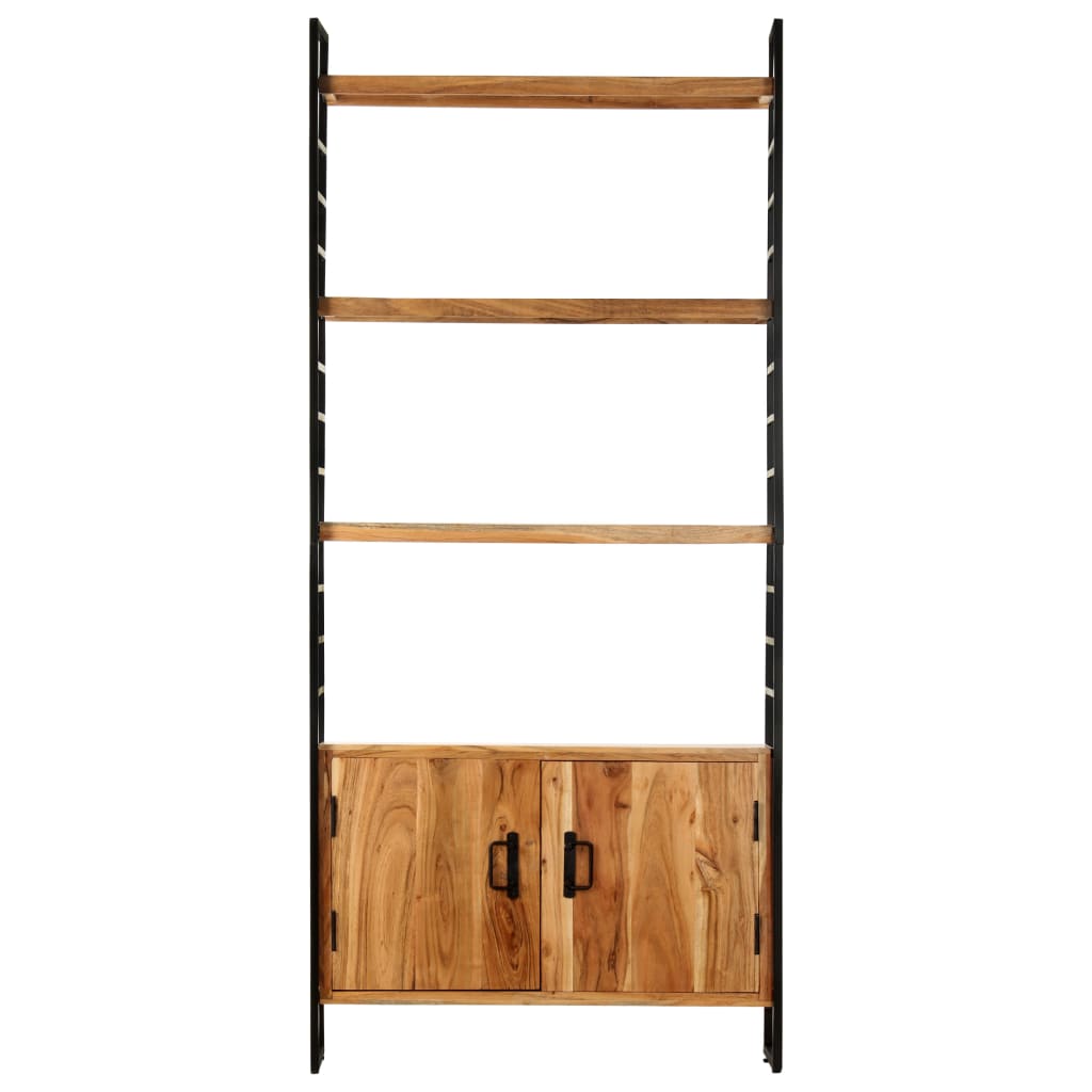 vidaXL 4-Tier Bookcase 80x30x180 cm Rough Mango Wood - Brown