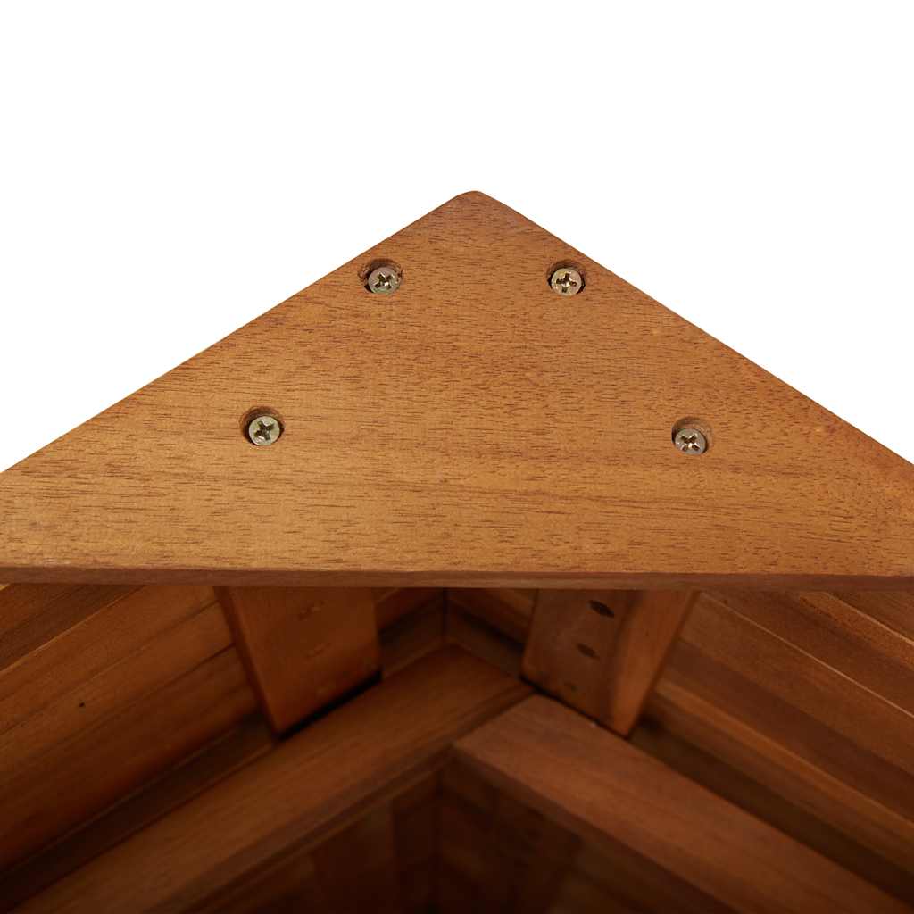 vidaXL Outdoor Bar Table with Rooftop 113x106x217 cm Solid Acacia Wood - Brown