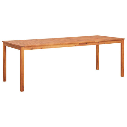 vidaXL Garden Table 215x90x74 cm Solid Acacia Wood - Brown