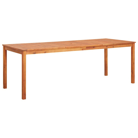 vidaXL Garden Table 215x90x74 cm Solid Acacia Wood - Brown