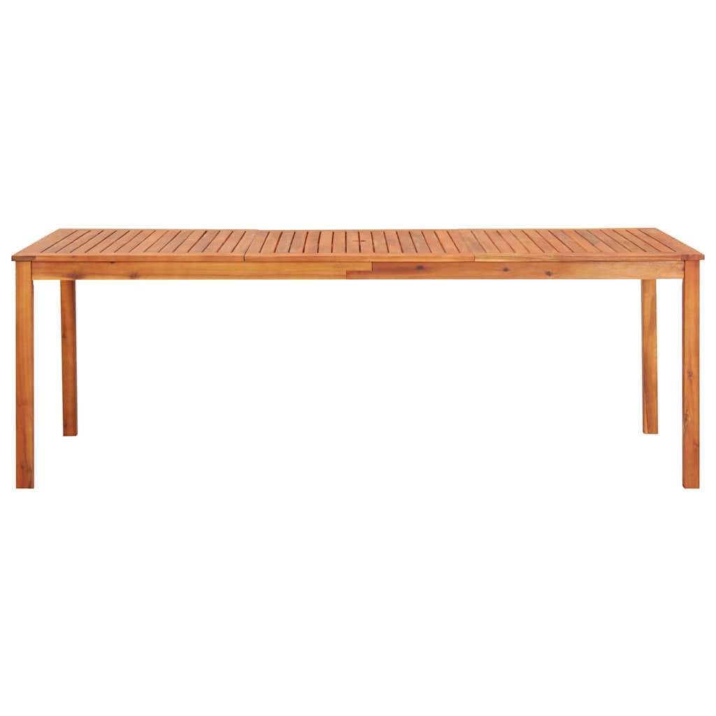 vidaXL Garden Table 215x90x74 cm Solid Acacia Wood - Brown