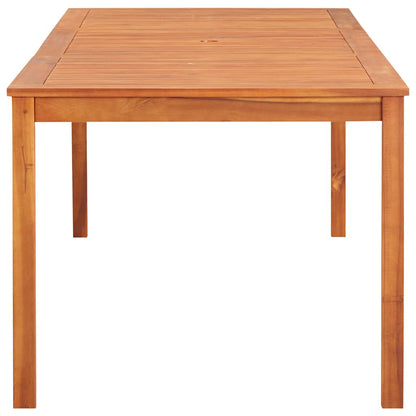vidaXL Garden Table 215x90x74 cm Solid Acacia Wood - Brown