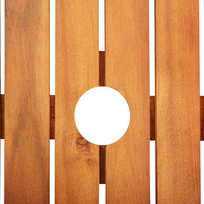 vidaXL Garden Table 215x90x74 cm Solid Acacia Wood - Brown