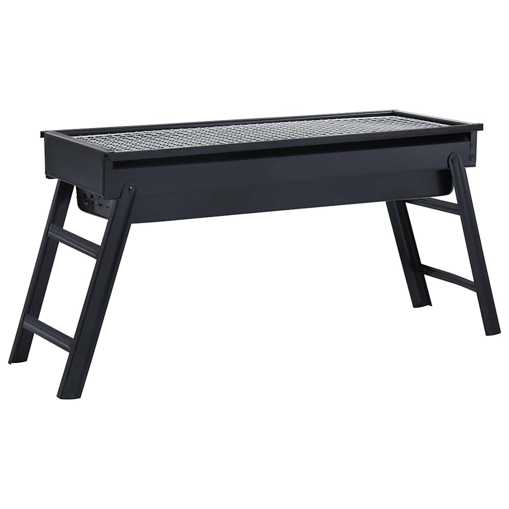 vidaXL Portable Camping BBQ Grill 60x22.5x33 cm - Black
