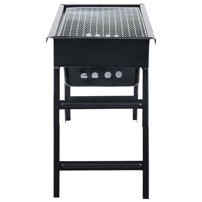 vidaXL Portable Camping BBQ Grill 60x22.5x33 cm - Black