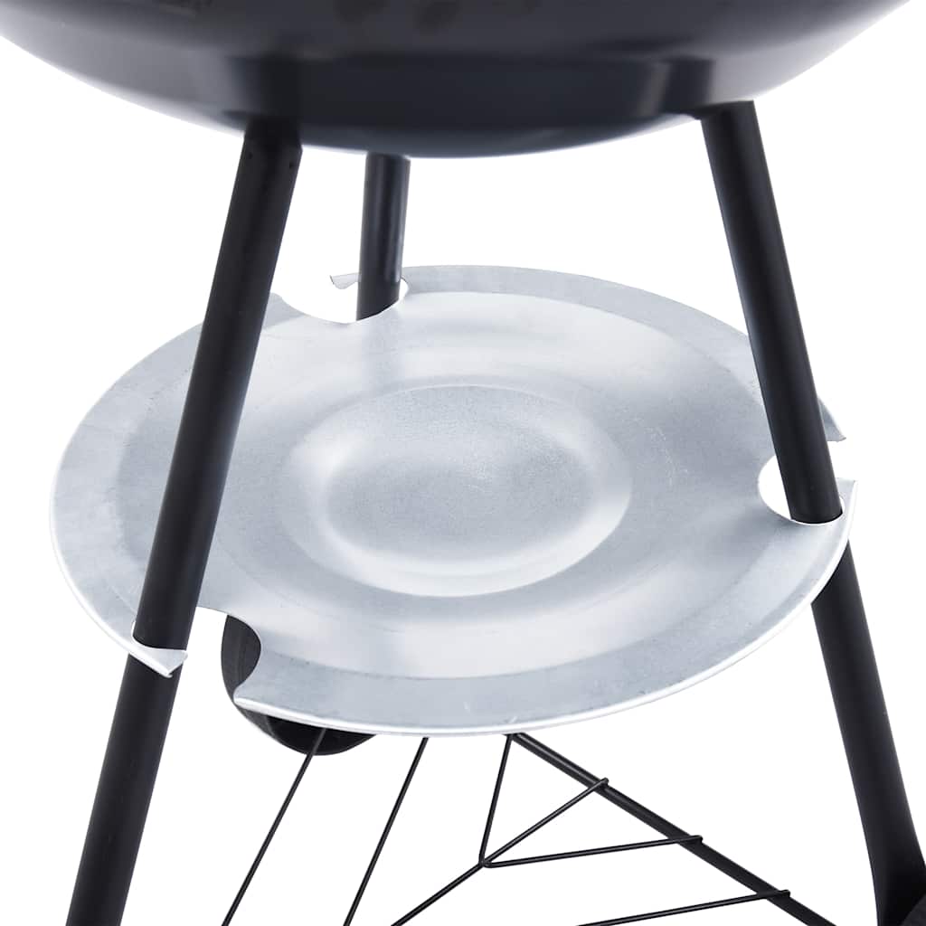vidaXL Portable XXL Charcoal Kettle BBQ Grill with Wheels 44 cm - Multicolour