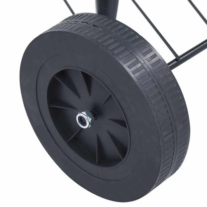 vidaXL Portable XXL Charcoal Kettle BBQ Grill with Wheels 44 cm - Multicolour