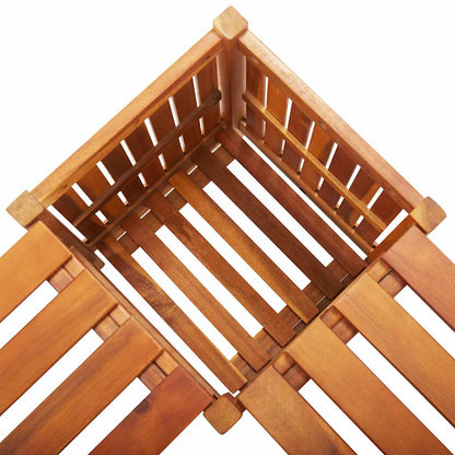 vidaXL Garden Corner Bench with Planter 117x117x40cm Solid Acacia Wood - Brown - 117 x 117 x 40 cm