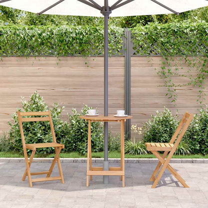 vidaXL Folding Garden Table 60x75 cm Solid Acacia Wood - Brown