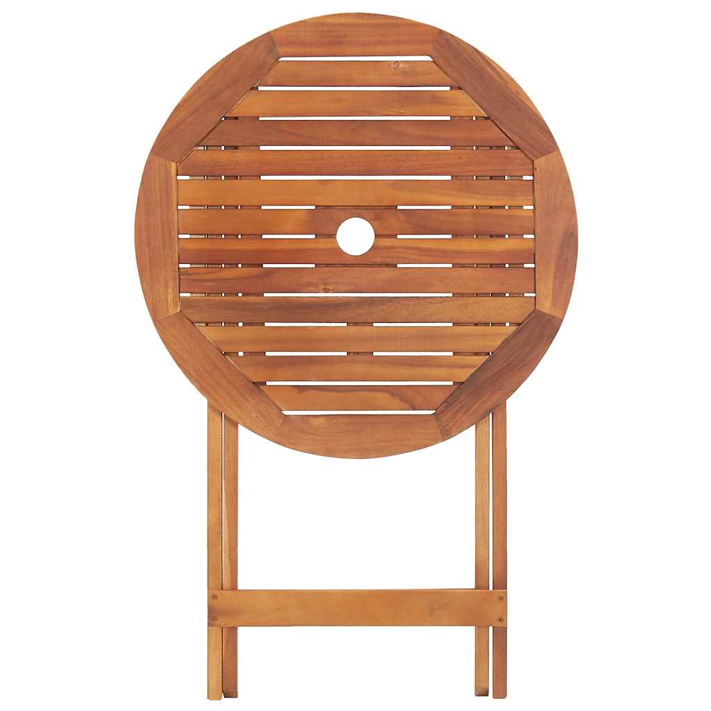 vidaXL Folding Garden Table 60x75 cm Solid Acacia Wood - Brown