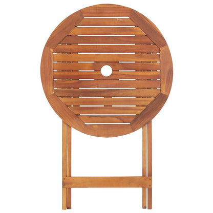 vidaXL Folding Garden Table 60x75 cm Solid Acacia Wood - Brown