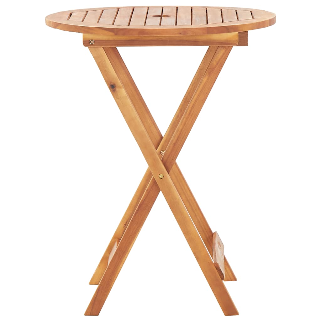 vidaXL Folding Garden Table 60x75 cm Solid Acacia Wood - Brown