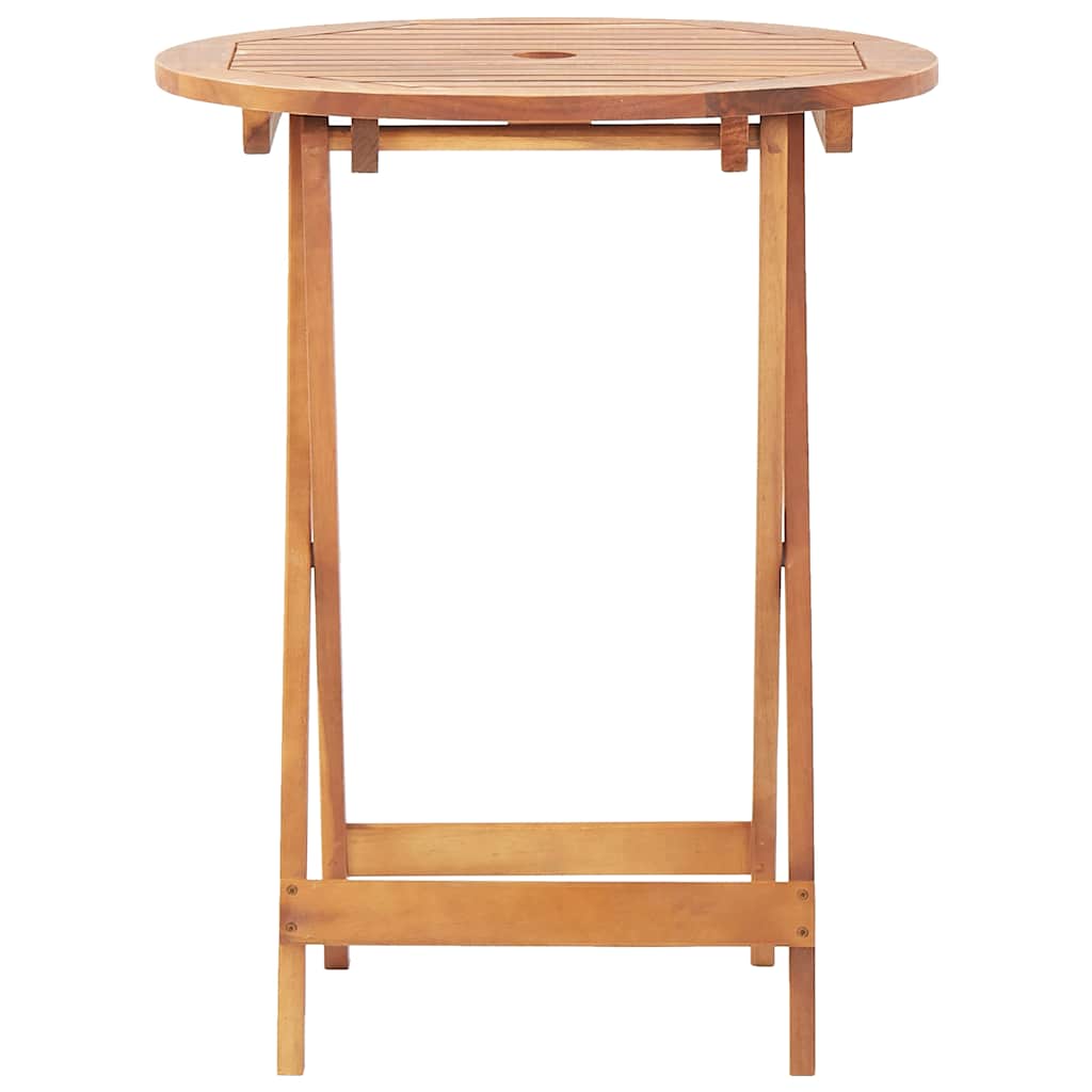 vidaXL Folding Garden Table 60x75 cm Solid Acacia Wood - Brown