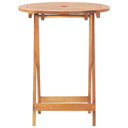 vidaXL Folding Garden Table 60x75 cm Solid Acacia Wood - Brown