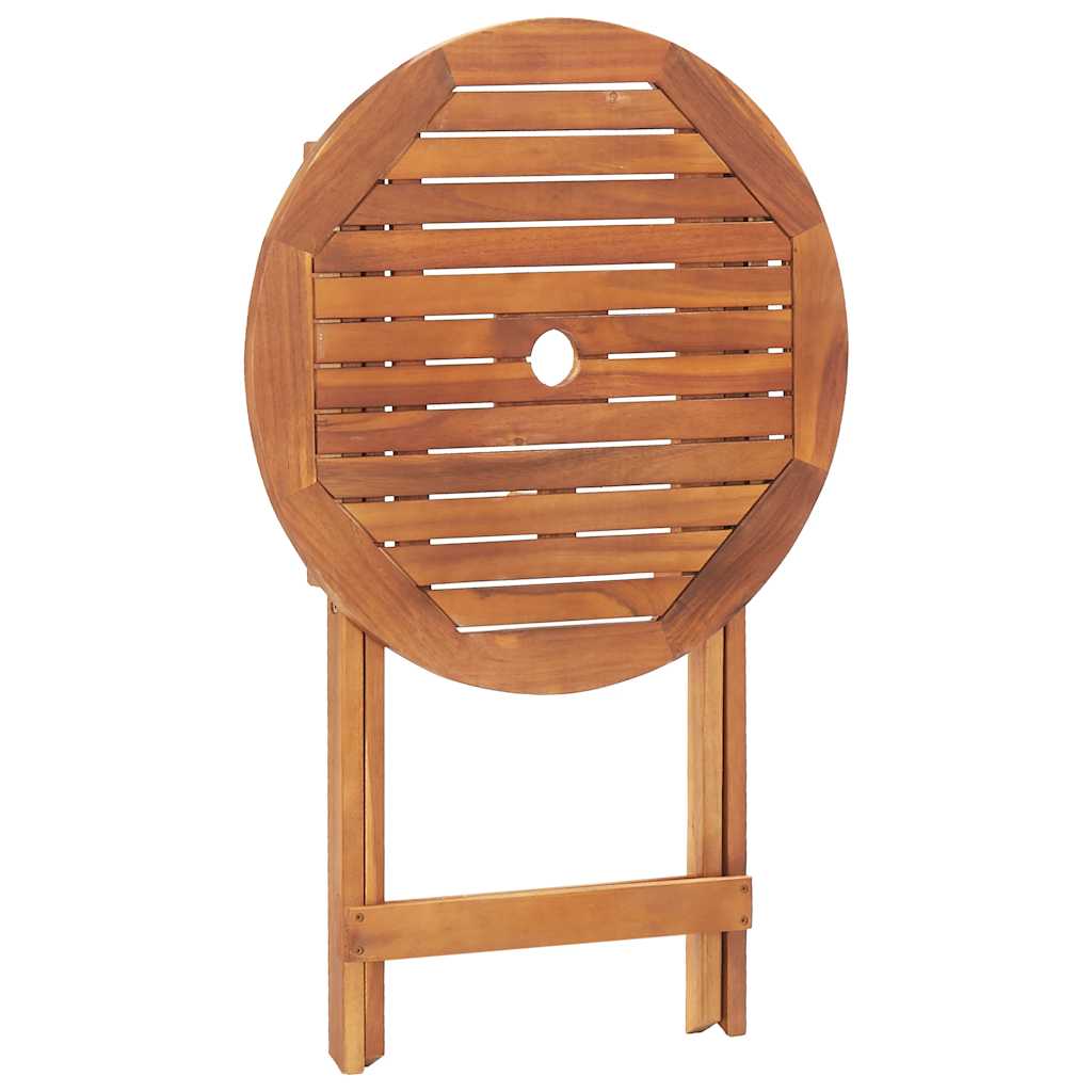 vidaXL Folding Garden Table 60x75 cm Solid Acacia Wood - Brown