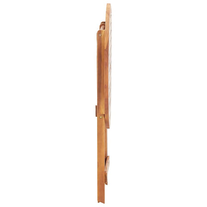 vidaXL Folding Garden Table 60x75 cm Solid Acacia Wood - Brown